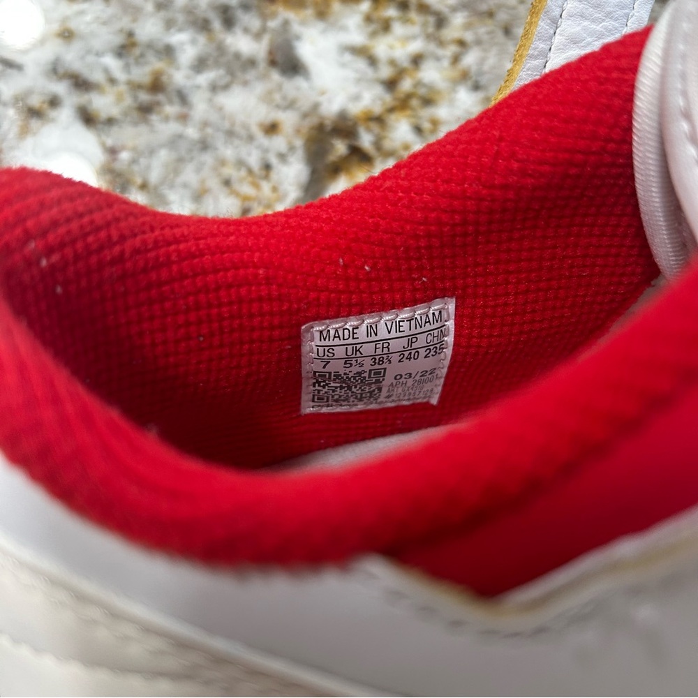 Adidas Forum 84 Low Women's Sneaker Shoes Size 7 GX4518 Red and White - Picture 8 of 11